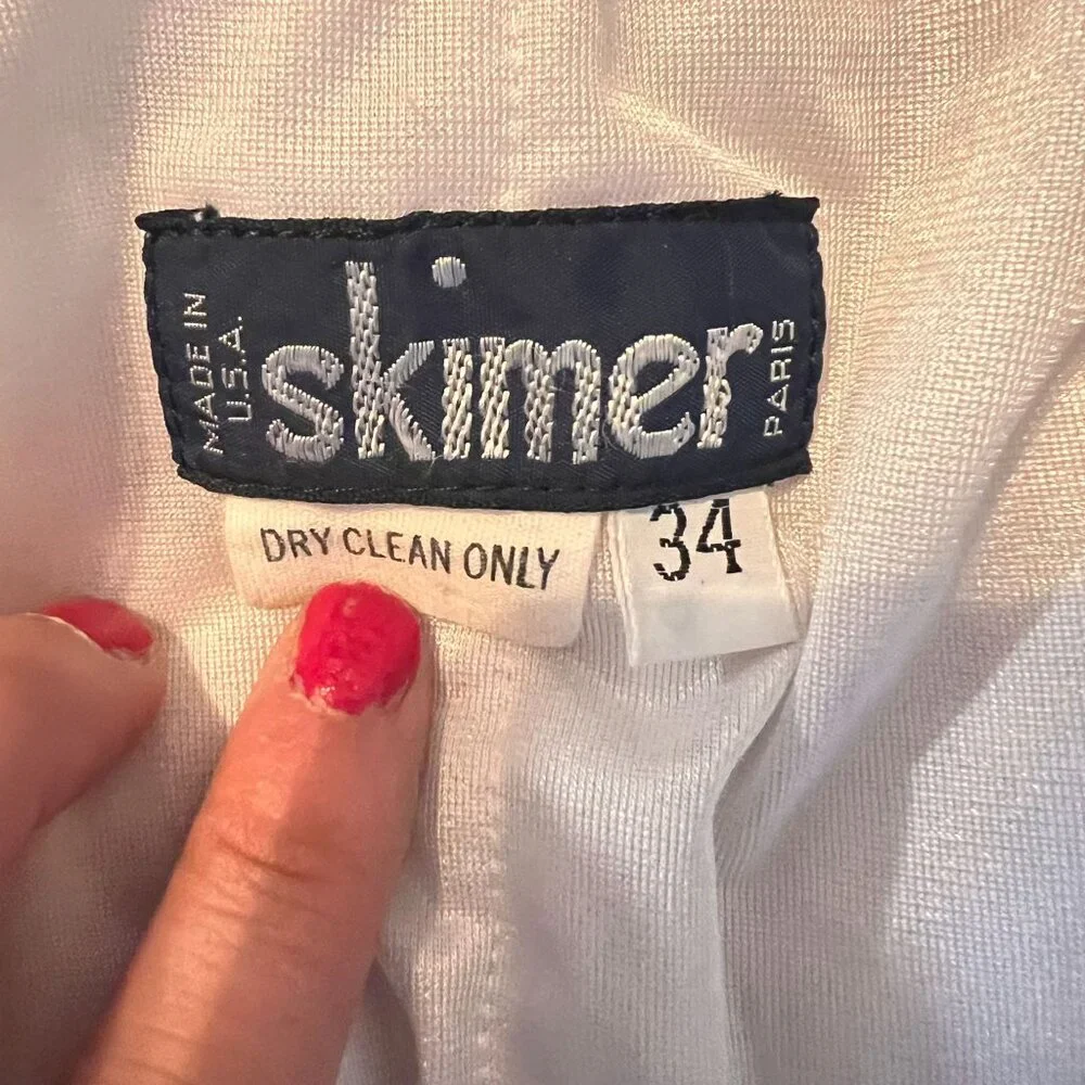 vintage Skimer Womens Nylon Jacket‎ Black & Red Size 34  Zipper Pockets